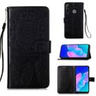 For Huawei P40 Lite E / Y7P Dream Catcher Printing Horizontal Flip Leather Case with Holder & Card Slots & Wallet & Lanyard(Black) - 1