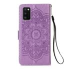 For Galaxy A41 Dream Catcher Printing Horizontal Flip Leather Case with Holder & Card Slots & Wallet & Lanyard(Purple) - 3