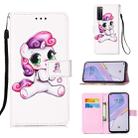 For Huawei nova 7 5G Painting Horizontal Flip Leather Case with Holder & Card Slot & Wallet & Lanyard(Playful Pony) - 1