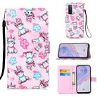 For Huawei nova 7 5G Painting Horizontal Flip Leather Case with Holder & Card Slot & Wallet & Lanyard(Unicorn and Flowers) - 1