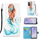 For Huawei nova 7 5G Painting Horizontal Flip Leather Case with Holder & Card Slot & Wallet & Lanyard(Mermaid) - 1