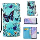 For Huawei nova 7 5G Painting Horizontal Flip Leather Case with Holder & Card Slot & Wallet & Lanyard(Heart Butterfly) - 1