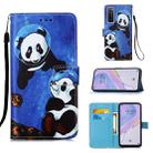 For Huawei nova 7 5G Painting Horizontal Flip Leather Case with Holder & Card Slot & Wallet & Lanyard(Panda Under The Sea) - 1