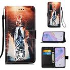 For Huawei nova 7 5G Painting Horizontal Flip Leather Case with Holder & Card Slot & Wallet & Lanyard(Cat and Tiger) - 1
