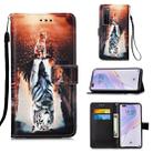 For Huawei nova 7 Pro 5G Painting Horizontal Flip Leather Case with Holder & Card Slot & Wallet & Lanyard(Cat and Tiger) - 1