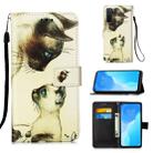 For Huawei nova 7 SE Painting Horizontal Flip Leather Case with Holder & Card Slot & Wallet & Lanyard(Cat Stare) - 1