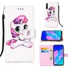 For Huawei P40 Lite E / Y7P Painting Horizontal Flip Leather Case with Holder & Card Slot & Wallet & Lanyard(Playful Pony) - 1