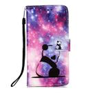For Huawei P40 Lite E / Y7P Painting Horizontal Flip Leather Case with Holder & Card Slot & Wallet & Lanyard(Panda Baby) - 2