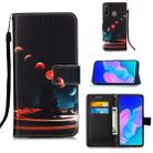 For Huawei P40 Lite E / Y7P Painting Horizontal Flip Leather Case with Holder & Card Slot & Wallet & Lanyard(Wandering Earth) - 1