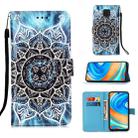 For Xiaomi Redmi Note 9S Painting Horizontal Flip Leather Case with Holder & Card Slot & Wallet & Lanyard(Mandala) - 1