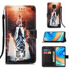 For Xiaomi Redmi Note 9S Painting Horizontal Flip Leather Case with Holder & Card Slot & Wallet & Lanyard(Cat and Tiger) - 1