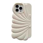 For iPhone 14 Pro Shiny Shell Texture Phone Case(White) - 1