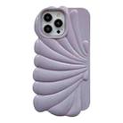 For iPhone 14 Plus Shiny Shell Texture Phone Case(Purple) - 1