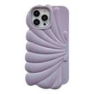 For iPhone 14 Shiny Shell Texture Phone Case(Purple) - 1