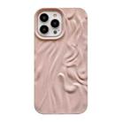 For iPhone 14 Pro Shiny Wrinkle Phone Case(Pink) - 1