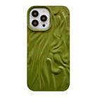 For iPhone 14 Pro Shiny Wrinkle Phone Case(Green) - 1