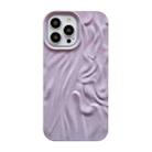 For iPhone 14 Pro Shiny Wrinkle Phone Case(Purple) - 1