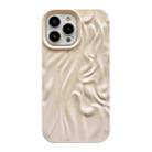 For iPhone 14 Plus Shiny Wrinkle Phone Case(White) - 1