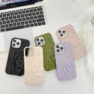 For iPhone 12 Shiny Wrinkle Phone Case(Green) - 6