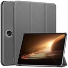 For OPPO Pad 2 11.6 inch Custer Pure Color 3-Fold Holder Smart Leather Tablet Case(Grey) - 1