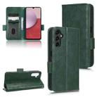 For Samsung Galaxy A14 4G Symmetrical Triangle Leather Phone Case(Green) - 1
