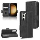 For Samsung Galaxy S23+ 5G Symmetrical Triangle Leather Phone Case(Black) - 1