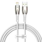 Baseus Glimmer Series 2.4A USB to 8 Pin Fast Charging Data Cable, Length:1m(White) - 1