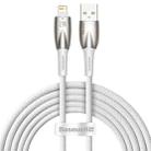 Baseus Glimmer Series 2.4A USB to 8 Pin Fast Charging Data Cable, Length:2m(White) - 1