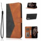 For Samsung Galaxy S21 5G Dual-color Stitching Leather Phone Case(Black Brown) - 1