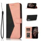 For Samsung Galaxy S21 5G Dual-color Stitching Leather Phone Case(Black Rose Gold) - 1