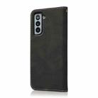 For Samsung Galaxy S21 5G Dual-color Stitching Leather Phone Case(Black Rose Gold) - 3