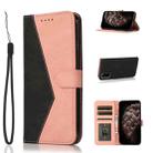 For Samsung Galaxy S20 Dual-color Stitching Leather Phone Case(Black Rose Gold) - 1