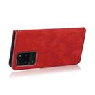 For Samsung Galaxy S20 Ultra Dual-color Stitching Leather Phone Case(Red Blue) - 6