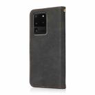 For Samsung Galaxy S20 Ultra Dual-color Stitching Leather Phone Case(Black Brown) - 3