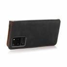 For Samsung Galaxy S20 Ultra Dual-color Stitching Leather Phone Case(Black Brown) - 6
