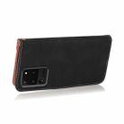 For Samsung Galaxy S20 Ultra Dual-color Stitching Leather Phone Case(Black Rose Gold) - 6