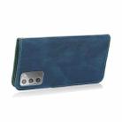 For Samsung Galaxy Note20 Dual-color Stitching Leather Phone Case(Blue Green) - 6