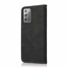 For Samsung Galaxy Note20 Dual-color Stitching Leather Phone Case(Black Rose Gold) - 3