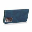For Samsung Galaxy Note20 Ultra Dual-color Stitching Leather Phone Case(Blue Green) - 6