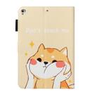 For iPad Air Cross Texture Painted Horizontal  Leather Case with Sleep / Wake-up Function & Card Slot & Holder & Wallet(Shiba Inu) - 3