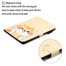 For iPad Air Cross Texture Painted Horizontal  Leather Case with Sleep / Wake-up Function & Card Slot & Holder & Wallet(Shiba Inu) - 6