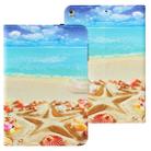 For iPad 9.7 (2018) Cross Texture Painted Horizontal  Leather Case with Sleep / Wake-up Function & Card Slot & Holder & Wallet(Pentagram) - 1
