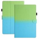 For Amazon Kindle Paperwhite 4/3/2/1 Stitching Gradient Leather Tablet Case(Green Blue) - 1
