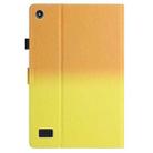 For Amazon Kindle Fire 7 2019 / 2017 / 2015 Stitching Gradient Leather Tablet Case(Orange Yellow) - 3