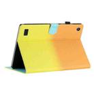 For Amazon Kindle Fire 7 2019 / 2017 / 2015 Stitching Gradient Leather Tablet Case(Orange Yellow) - 6