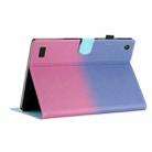 For Amazon Kindle Fire 7 2019 / 2017 / 2015 Stitching Gradient Leather Tablet Case(Blue Rose) - 6