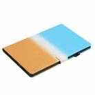 For Amazon Kindle Fire 7 2019 / 2017 / 2015 Stitching Gradient Leather Tablet Case(Blue Orange) - 7