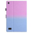 For Amazon Kindle Fire 7 2019 / 2017 / 2015 Stitching Gradient Leather Tablet Case(Purple Blue) - 3