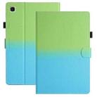 For Samsung Galaxy Tab A7 Lite T220 / T225 Stitching Gradient Leather Tablet Case(Green Blue) - 1