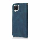 For Samsung Galaxy A42 5G Dual-color Stitching Leather Phone Case(Blue Green) - 3